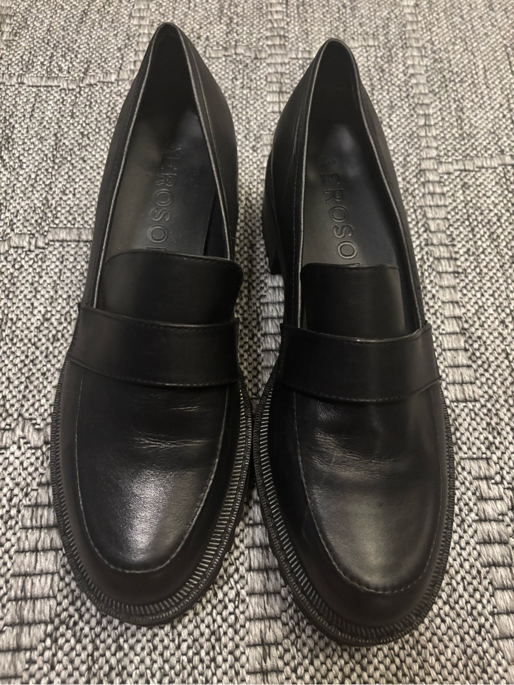 Black Leather Loafers